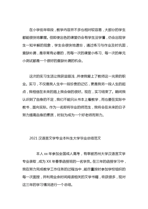 汉语言文学专业实习总结.docx