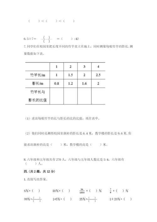 苏教版六年级数学小升初试卷（考试直接用）.docx