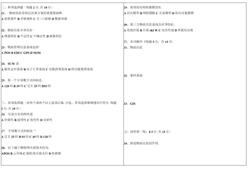 《物流信息与物联网技术》试卷1.docx