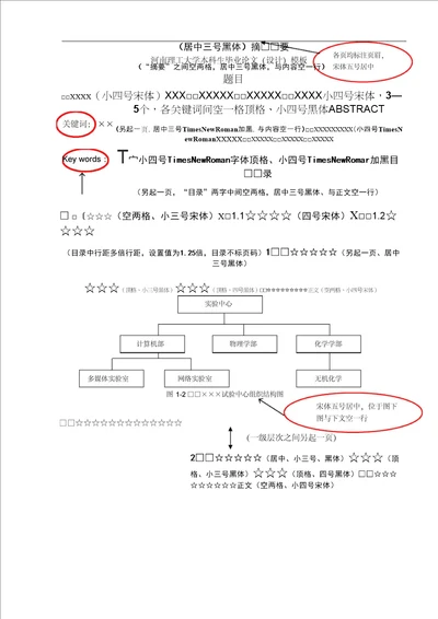 能源学院本科毕业论文格式范例