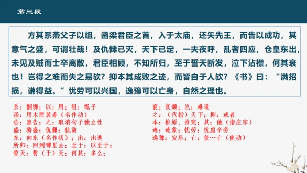 欧阳修《五代史伶官传序通用PPT模板》