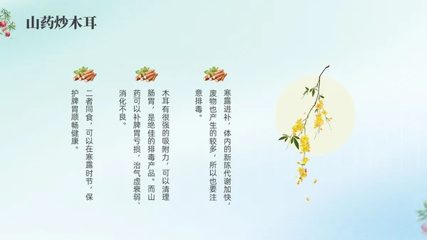 彩色弥撒寒露养生二十四节气PPT课件