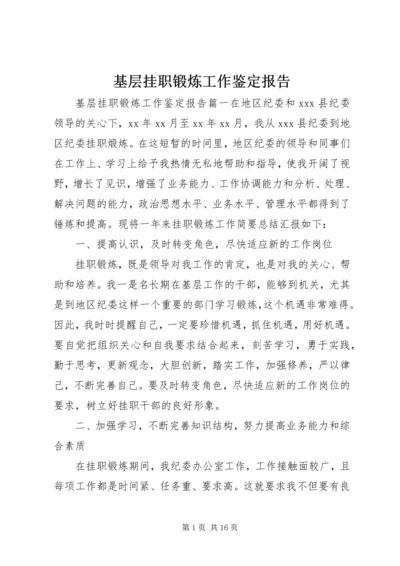 基层挂职锻炼工作鉴定报告.docx