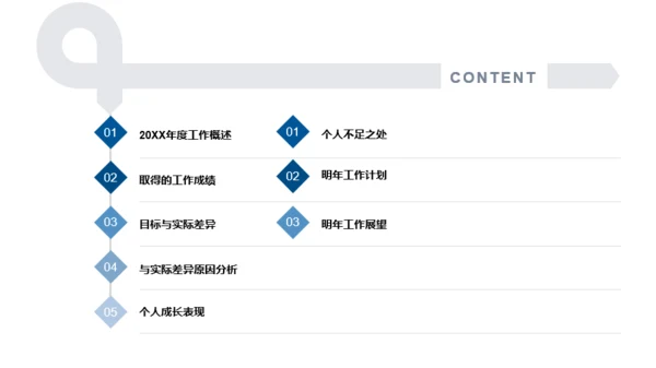 多色商务个人年终总结报告通用PPT模板下载