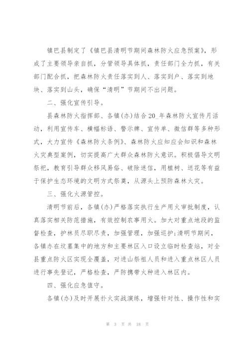 开展2022清明节森林防火活动总结10篇.docx