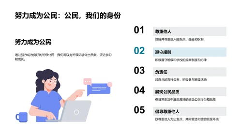 做好班级公民PPT模板