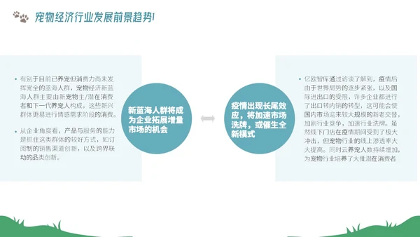 插画风宠物经济行业前景分析报告PPT