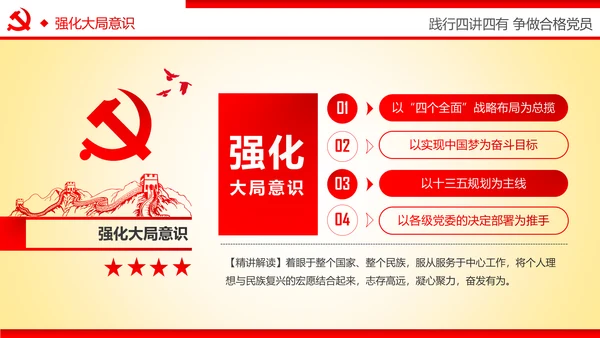 践行四讲四有争做合格党员专题讲座PPT