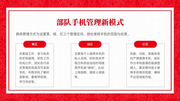 红色政务风部队手机管理培训PPT课件
