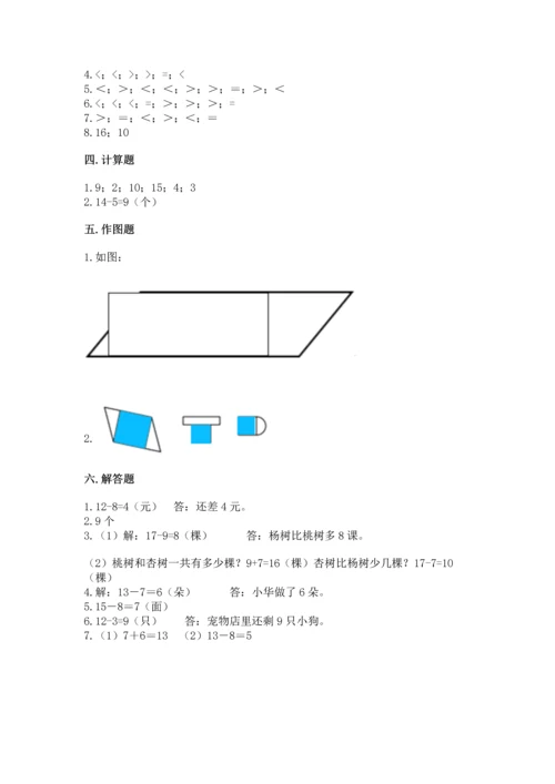 人教版一年级下册数学期中测试卷【综合题】.docx