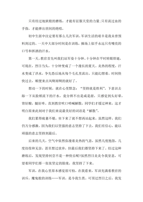 初中军训的心得体会(15篇)（一）.docx
