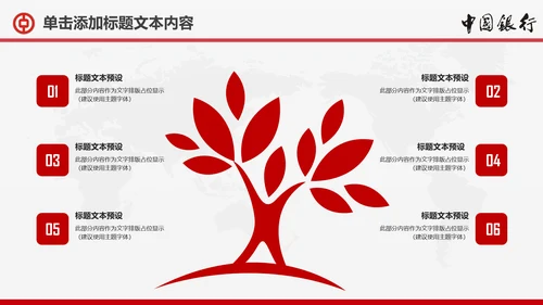 扁平化中国银行金融理财动态PPT模板