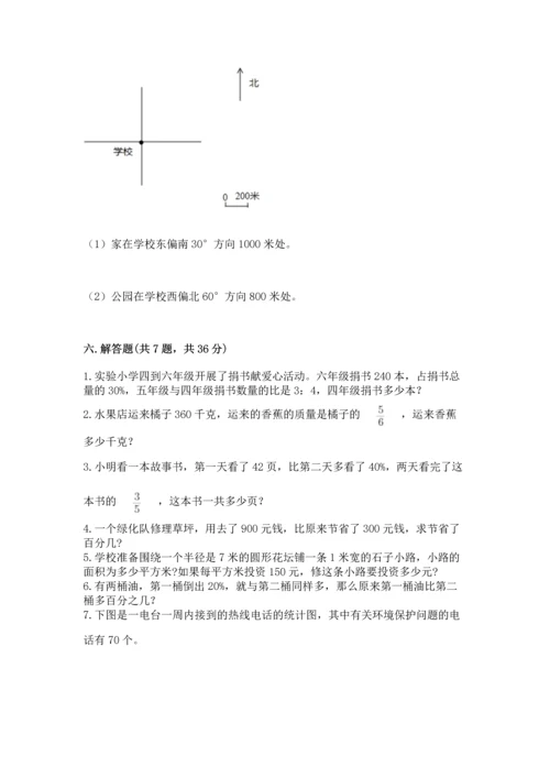 人教版六年级上册数学期末测试卷带答案（新）.docx