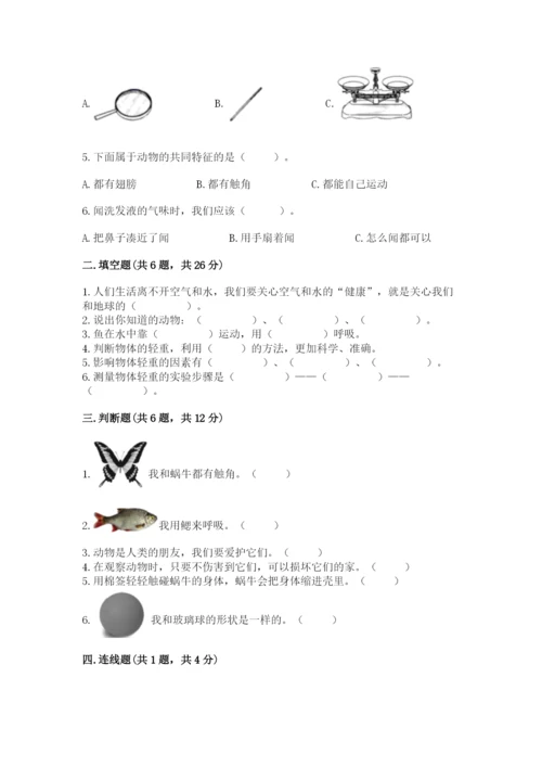 教科版一年级下册科学期末测试卷含答案（培优b卷）.docx
