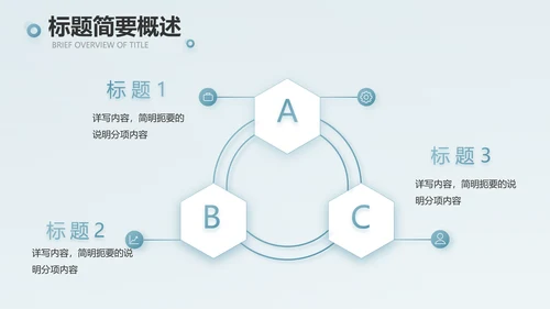 蓝色创意团队协作运营动态PPT