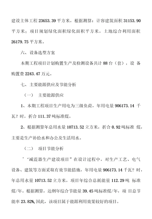 年产10万支减震器项目立项申请报告