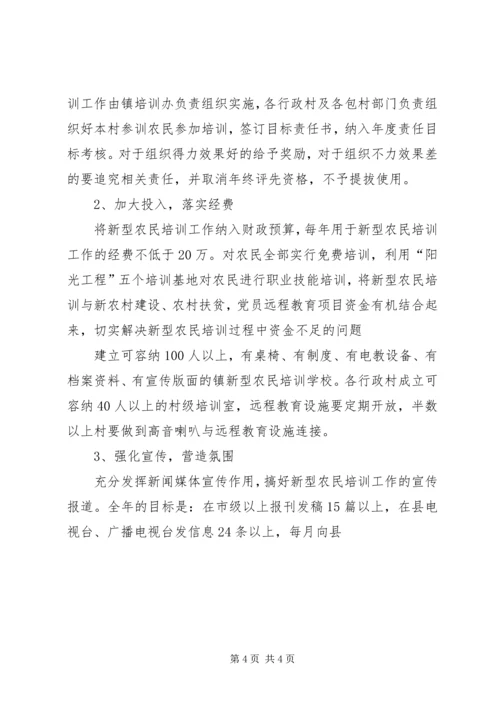 乡镇社会主义新型农民培训及转移工作实施方案.docx