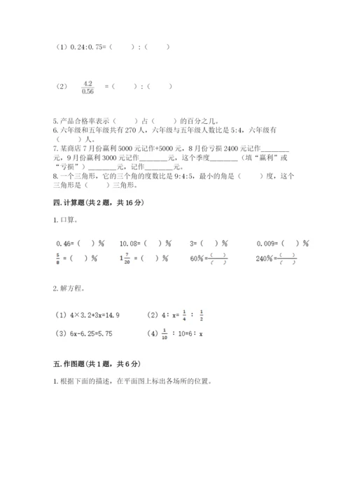 北师大版小学六年级下册数学期末综合素养测试卷精品（夺分金卷）.docx