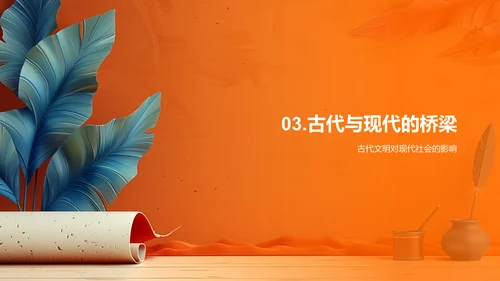 古代文明研究报告PPT模板