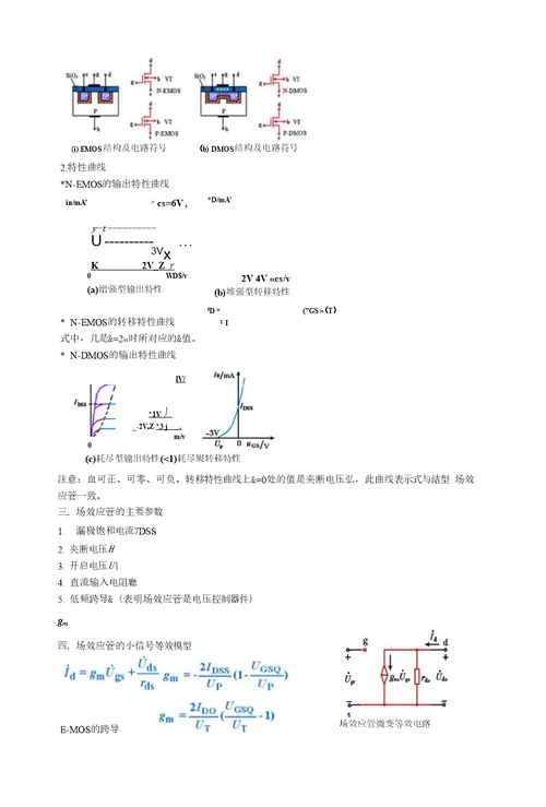 《模拟电子技术基础教学课件》模电复习要点总结