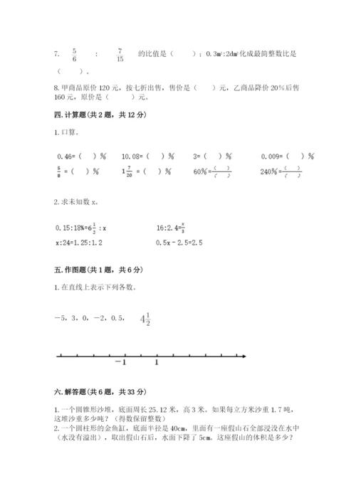 冀教版小学六年级下册数学期末检测试题（b卷）.docx