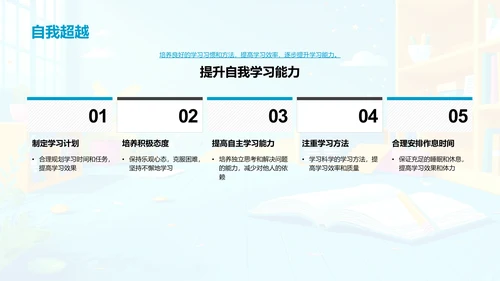 新学年学习与规章PPT模板