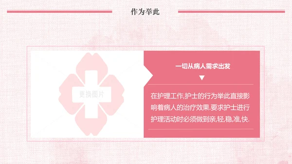 唯美粉色医疗医生护士护理动态ppt模板