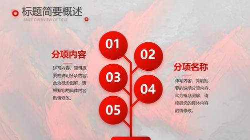 红色大气感动中国人物介绍动态PPT