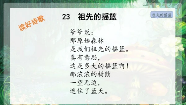 23祖先的摇篮 课件