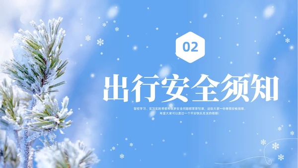实拍大学生寒假安全教育培训PPT