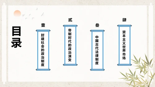 蓝色复古风高中历史课程教学课件PPT模板