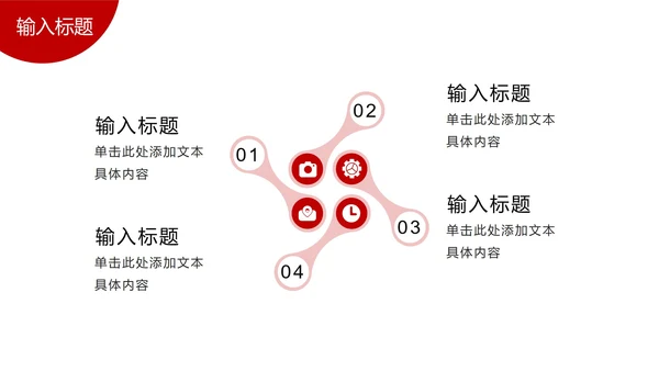 红色大气高级简约公司介绍PPT模板
