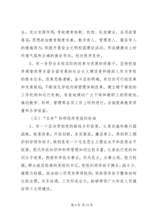 五好基层党组织意见.docx