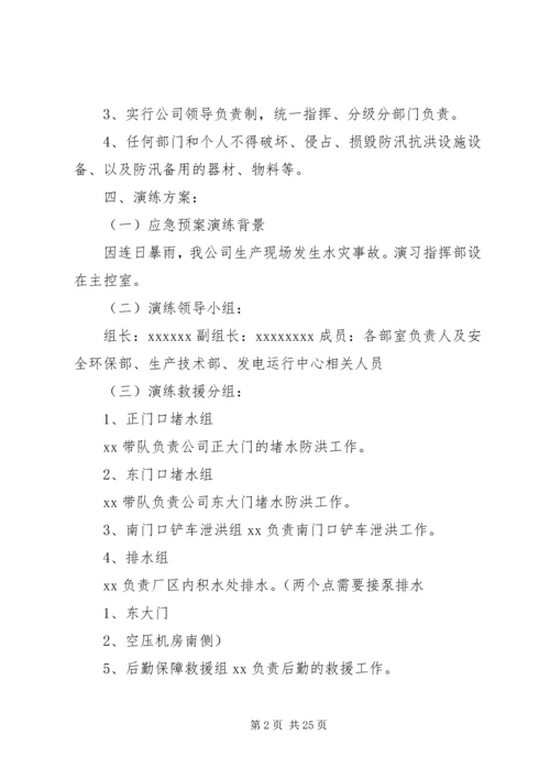 防洪防汛应急预案演练活动方案.docx