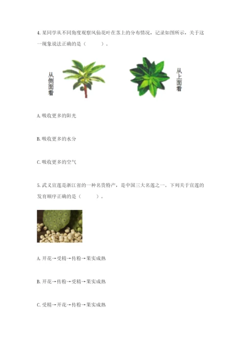 科学四年级下册第一单元植物的生长变化测试卷（夺冠系列）.docx