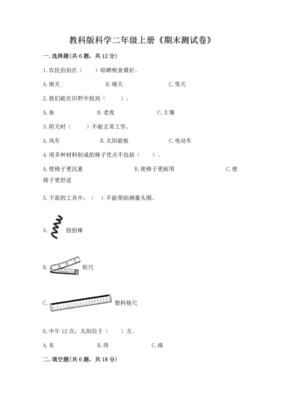 教科版科学二年级上册《期末测试卷》加答案解析.docx