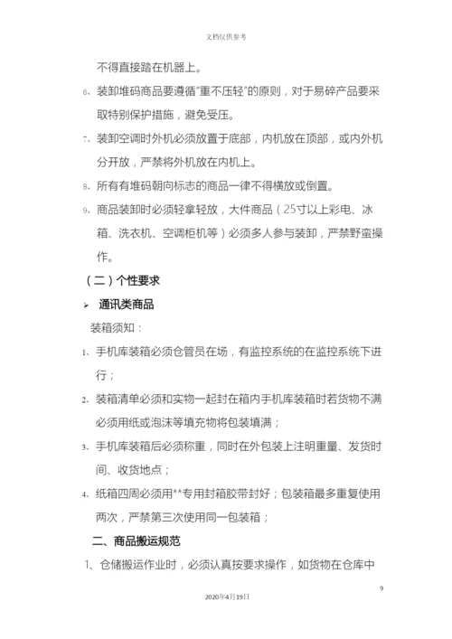 电器仓储商品管理制度.docx