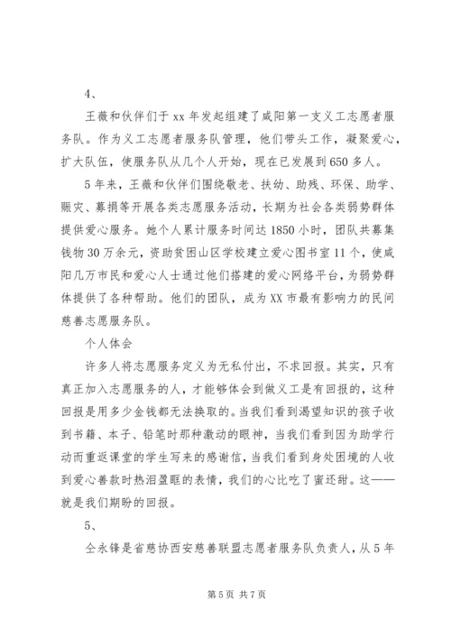 优秀志愿者事迹材料 (9).docx