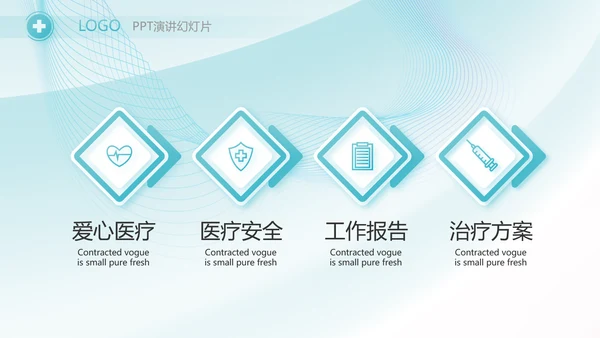 蓝色大气急诊科工作总结汇报动态PPT模板