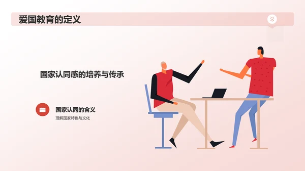 红色手绘风爱国教育PPT模板