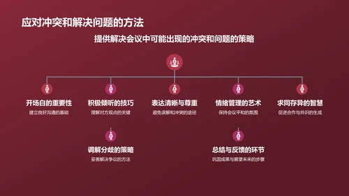 红色渐变风家长会PPT模板