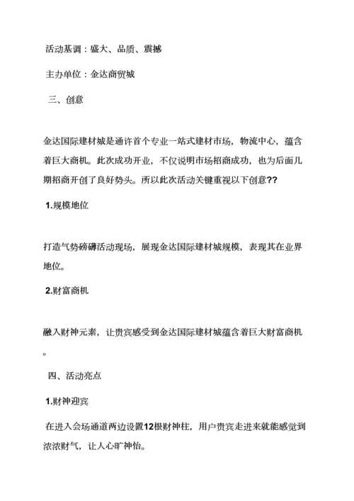 建材店开业专业策划专项方案.docx