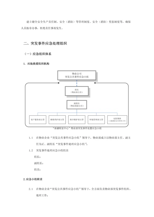 物业部突发事件应急处置工作手册模板.docx