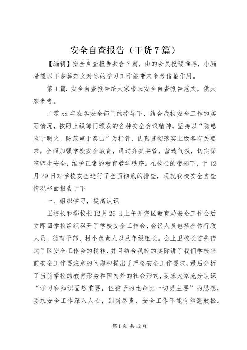 安全自查报告（干货7篇） (2).docx