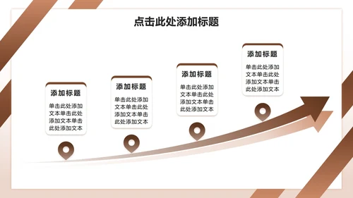 棕色渐变商务风团队成员介绍汇报PPT模板