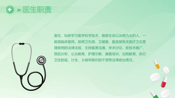 绿色医疗医药工作总结汇报动态PPT
