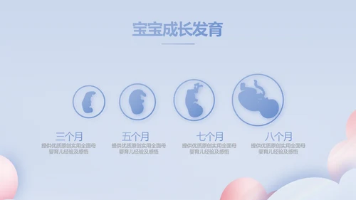 蓝色创意科学家庭育儿母婴动态PPT