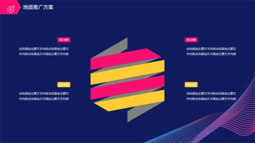 创业计划书艺术曲线创意放大镜通用PPT模板