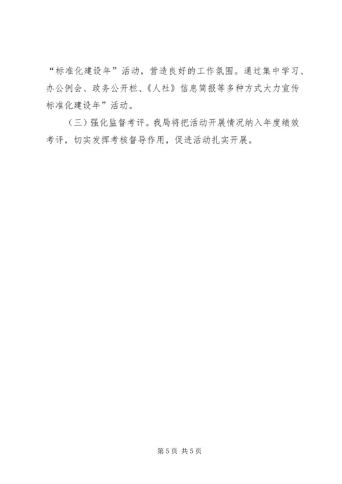 人社局标准化实施年活动方案.docx