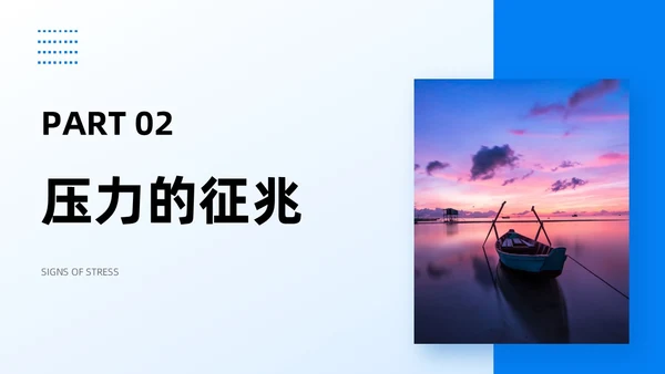 蓝色商务实拍风压力与情绪管理员工培训PPT